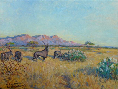 Bild Vier Oryx von Uli Aschenborn